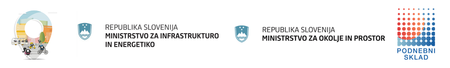 logotipi ETM, Ministrstva za infrastrukturo, Ministrstva za okolje in prostor, ter podnebnega sklada
