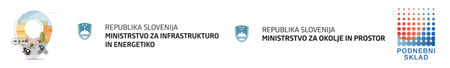 logotipi ETM, Ministrstva za infrastrukturo, Ministrstva za okolje in prostor, ter podnebnega sklada